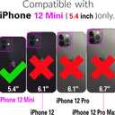 Asuwish Phone Case for iPhone 12 Mini 5.4 Wallet Cover with Tempered Glass Screen Protector and RFID Blocking Ring Credit Card Holder Leather Cell iPhone12mini 5G i 12s iPhone12 12mini Women Rose Gold