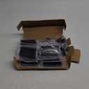 goldenwarm 24Pack Matte Black Door Hinges 3.5 Inch Rounded Interior Door Hinges Black Matte 3-1/2'' with 1/4'' Radius Corners