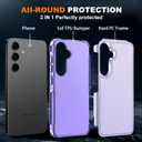 Hualele for Samsung Galaxy S24/S25 Plus Case,[Military Grade Protection] [Dropproof Shcokproof] Non-Slip Grip Dual Layer Rugged Heavy Duty Galaxy S24 S25 Plus Phone Case,Light Purple