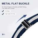 TOURZOO No Show Invisible Belt for Women/Men Elastic Web Strap Waist Stretch Belt with Flat Buckle for Jeans Pants Dresses