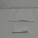 TAOSON Set of 2,100% Cotton Soft Square Decorative Throw Pillow Protector Pillow Covers Sofa Solid Colors Couch Cushion Pillowcases with Hidden Zipper Only Cover No Insert - White 20 x 20 inch