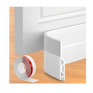40FT Extra Long Kerf Weather Stripping Door Seal for Large Gaps and Easy Installation (White)