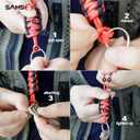 3 x SAMSFX Fly Fishing Tippet Spool Holder Neck Lanyard, 3 Pack, 40" Paracord, Breakaway Strap, Keep Fishing Tippet Lines, Tools & Accessories Visible & Usable