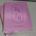 2 x Planner 2025-2026, Academic Year Weekly and Monthly Calendar Planner, July 2025 - June 2026, Spiral Bound School Planning Tool, Perfect for Teacher, Student, Woman & Men - A4 (8.5" x 11"), Purple