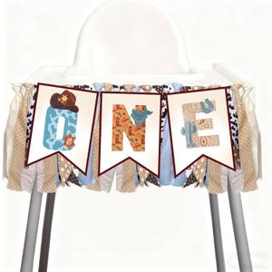 My First Rodeo High Chair Banner: My First Rodeo Decorations Boy 1st Rodeo Cowboy Birthday Party High Chair Banner for Boys First Rodeo Birthday Decorations
