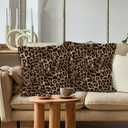 Cheetah Pillow Covers 18x18 Set of 2, Leopard Cheetah Print Room Decor, Cheetah Print Pillow Covers for Home Bedroom Couch