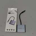 USB C to Dual HDMI Adapter 4K@30Hz, KOZYC USB C Hub Multiport Adapter with 2xHDMI, USB 3.0, 100W PD, Support USB C to HDMI Splitter Extended Display for MacBook Pro (MST is not Supported on MacOS)