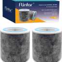 Flintar HP102 Replacement Filter, Made in TAIWAN, Compatible with Shark Air Purifier HP100, HP102, HC450, HC451, HC452, HC455, Compares to Part # HE1FKBAS and HE1FKPET (2-Pack)