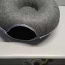 Tunnel nest, Donut nest, Fun Ventilation Peephole, Detachable Zipper cat Bed, Felt Washable, All Season Universal cat Bed Suitable for Cats (Dark Gray, Small)