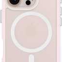 ORNARTO Air Case for iPhone 16 Pro Clear, Compatible with MagSafe, Military-Grade Drop Protection Cover with Built-in Air, Pink
