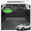 Cargo Liner for Ford Edge 2007-2014/Lincoln MKX 2007-2015, All Weather Cargo Mats for Edge Accessories, Heavy Duty TPE Trunk Mat, Car Accessories