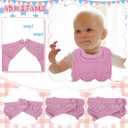 Twistover Newborn Bibs Neck Padded Baby Feeding Muslin Cotton Burlap with Padded Absorbent Collar for Drooling Teething