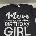 Mom of The Birthday Girl Family Parents Mother Mommy T-Shirt, Large