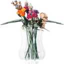 Vase Holder fit for Lego Flowers Bouquet - Acrylic Puzzle Vase fit for Lego Botanical Collection Building Set, Adult Gift Display Stand for Roses Orchid Sunflower Tulips Daffodils Lotus(Transparent)