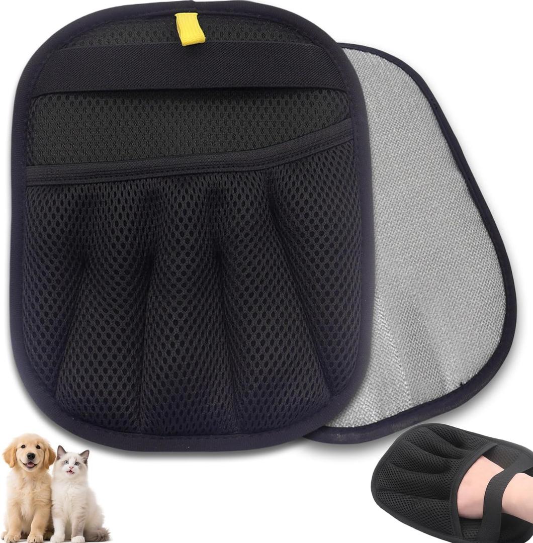 Pet Hair Removal Glove, Electrostatic Five-Finger Design, Reusable Fur Remover for Cats, Dogs, Couch, Carpet, Car Seat (1PCS)