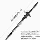 The Big Sword from Artoria in the DS Game, Wolf Knight Sword, All Metal, 42.91 inches, Cosplay， Decoration, Collection, Gifts