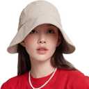 WHITE SANDS MOJA Linen Blend Victorian Bonnet Hat Sun Cap, Foldable Summer Visor | NEW Katy