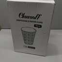 Clawsoff 300 Pack Paper Cups 8 oz, Disposable Hot/Cold Beverage Drinking Cups, 8 OZ Paper Coffee Cups, Navy Floral Coffee Cups for Party, Picnic, Travel, and Events