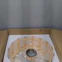 Fandelier Ceiling Fan with Light, 42" Retractable Ceiling Fan with Lights Crystal Chandelier Fan, LED Dimmable Ceiling Fan Chandeliers for Bedroom Living Room, DC Motor, 6 Wind Speed - Gold