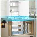 4 Pcs Medicine Cabinet Shelves 13 Inch Acrylic Replacement Organizer for Bathroom Living Room Wall Mounted Shelves for Kitchen Cabinet (Clear)