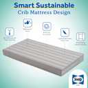 Sealy Baby Butterfly Crib Mattress plus Toddler Bed Fit, Premium American Foam, Washable Easy to Clean Zip Off Cover, GREENGUARD Gold Certified, Safety & Quality Tested, Made in USA, 52"X28" - Stripes