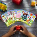 3 x Ohhaha 24 Sheets Farm Animal Stickers, Make a Face Sticker Sheets for Kids Todders Activities, Make Your Own Stickers for Kids Birthday Party Favor Supplies Craft