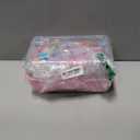 18500+ Bracelet Making Kit Rubber Band, 26 Colors Rubberband Bracelet Kit with 3 Layer Container Includes Glow-in-The-Dark Rubber Bands, Birthday Gifts Easter Stocking Stuffers for Girls 8-12(Pink)