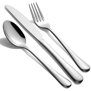 5-Piece Silverware Set for 4 - Stainless Steel Flatware Cutlery Set Service for 4, Mirror Polished Flatware Set Include Forks Spoons Knives for Home, Wedding, Restaurant, Dishwasher Safe