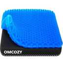 Gel Seat Cushion, Cooling Cushion (Super Large & Thick), Breathable Honeycomb Design Absorbs Pressure Points Seat Cushion, Gel Cushion for Office Chair, Home Car seat Cushion for Wheelchair