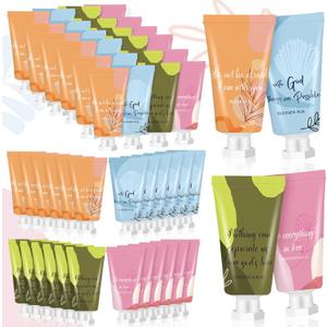 72 Pcs Easter Christian Hand Lotion Bulk Gifts for Women Bible Verse Mini Travel Hand Cream Religious Mother's Day Gift for Church Members Prayers Teachers Coworkers Homeless