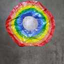 Rainbow Party Tube Inflatable Raft & Unicorn Baby Floaty