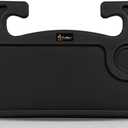 EcoNour 2 in 1 Car Steering Wheel Desk, Tray for Laptop Car Mount with Pen Holder| Food Tray for Eating with Drinks Holder | Multipurpose Travel Car Accessories