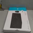 Wireless Keyboard and Mouse Combo - Full-Sized Ergonomic Keyboard with Wrist Rest, Phone Holder, Sleep Mode, 2.4G Quiet Keyboard for PC Laptop, Complete Work Setup for Office or Home -Trueque KM23