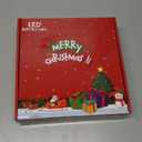 Christmas Decorations Lighted Gift Boxes, Set of 3 50 LED Light up Red Boxes with Bow, Suitable for Christmas Indoor Outdoor Decoration Xmas Tree Yard Decor(1 Pack)