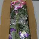 FULLMUSIC Spring Artificial Flowers for Outdoors, UV Resistant Fake Morning Glory, Look Real Faux Silk Plants for Front Door Garden Porch Planter (Fuchsia Purple)
