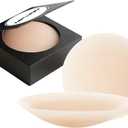 Nipple Covers for Women Reusable Sticky Sheer Adhesive Silicone Pasties with Travel Case Seamless Pasty No Show Nipple Pasties for Women Sticky Breast Petals