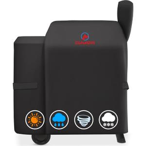 Comnova Grill Cover for Traeger Pro 22 & 575 Series - 600D Wood Pellet Smoker Cover for Traeger Waterproof & Heavy Duty, Premium Pellet BBQ Cover for Treager Pro 22 / Pro 575, Z Grills 550B and More