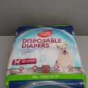 Simple Solution Dog Diapers Female, Dog Diapers, Potty Training, Super Absorbent, Breathable, Wetness Indicator for Urination, 22-37 Inch Waist, (XXL, 30ct)
