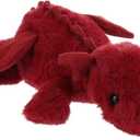 Apricot Lamb Toys Plush Plum Lying Dragon Dinosaur Stuffed Animal Soft Cuddly Perfect for Child (Red Dragon, 15 Inches) (Small)