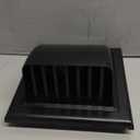 Vent Systems Black 4" inch Exhaust Vent Cover - Dryer Vent Hood - Louvered Dryer Cover - Vent Hood Cap - One-Directional Plastic Air Supply Grille - Non Return Valve - Outlet Cowl Air Vent Grille