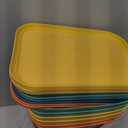 ORGIDOL 8 Pack Colorful Storage Bins with Lids Stackable Storage Container for Organizing, Storage Boxes with Handle for Shelves, Cute Storage Bin for Craft, Snacks, 9.85x6.9x5.7 inch