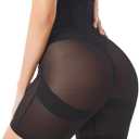Shapewear Tummy Control Shorts for Women, Butt Lifting Mid-Waisted Body Shaper (XX-Large, Black)