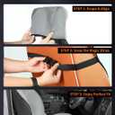 Universal Fit Waterproof Car Seat Cover - Rubber-Based Protection for Athletes, Fitness & Pets - Non-Slip Interior Backing, Includes Seat Belt Protector - Gray