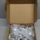 54 Pcs Mini Silver Disco Balls  Hanging Mirror Ornaments for Party, Wedding, Christmas Supplies