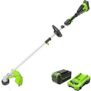 Greenworks 40V 16" Brushless Cordless String Trimmer (Attachment Capable - Gen 2), 4.0Ah Battery and Charger Included