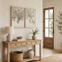 Framed Neutral Vintage Wall Decor Farmhouse Style Tree Sketch Canvas Painting Rustic Botanical Oil Painting Bedroom Bathroom Farmhouse Decoration 16x24 inch 2-Piece Set Can Be Directly Hanged
