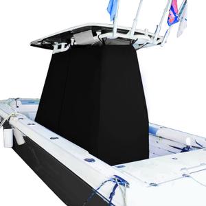 T-Top Center Console Boat Cover, Universal Center Console Protective Cover for Protecting Center Console and Helm Seat, Trailerable (84" L 51" W 71" H)