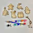 QINGQIU Christmas Wooden Magnet Toys, Pack Of 2