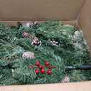 2 Pack 33" Outdoor Christmas Tree Urn Fillers with 50 Warm&Colorful Change Lights 8 Modes Timer Christmas Decorations Outdoor 230 Branches Pinecones Berries Tripod Stakes Battery Operated Yard Porch