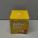 Pottery Butter Crock with Lid, Ceramic Butter Dish with Water Line, Countertop Butter Keeper, Butter Holder for Countertop, Greenish Brown